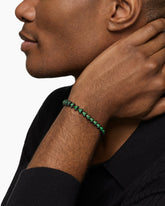 Armory® Link Bracelet in Black Titanium with Tsavorites, 7.5mm